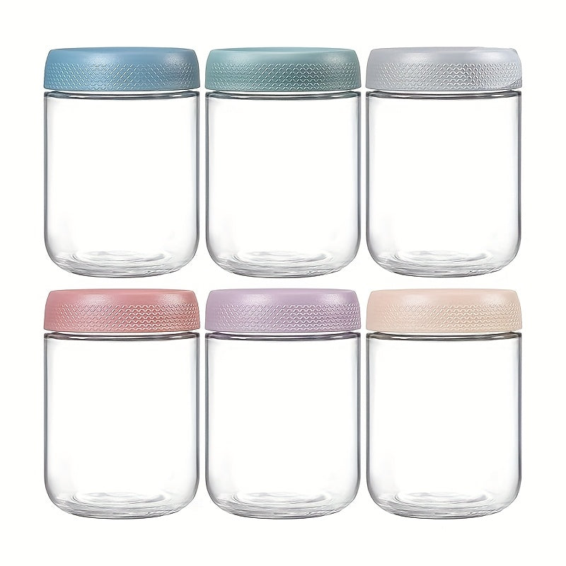 Grinkwell Glass Airtight Jars Set with Silicone Sleeves