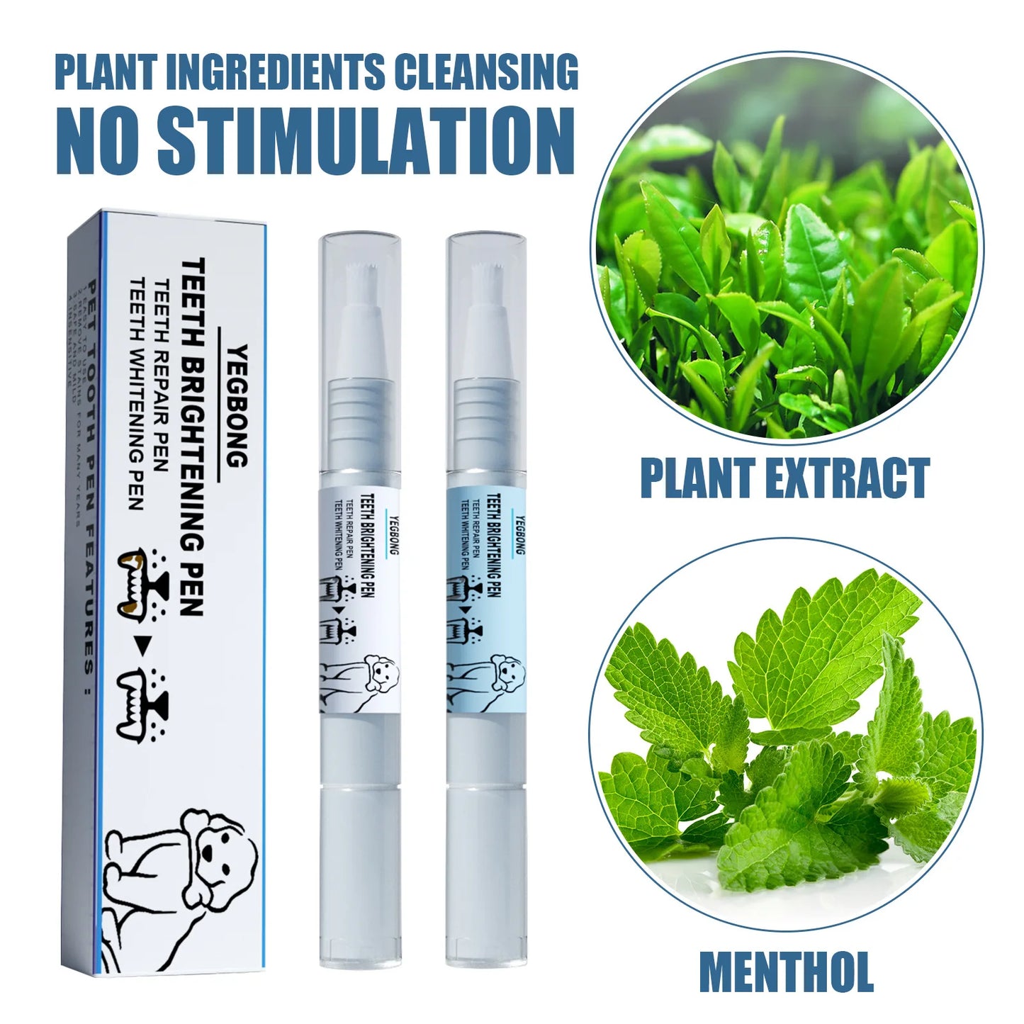 Pet Teeth Cleaner Pen for Cats and Dogs Tartar Remover Dental Stones Deodorant Fresh Breath Oral Cleaning Tool