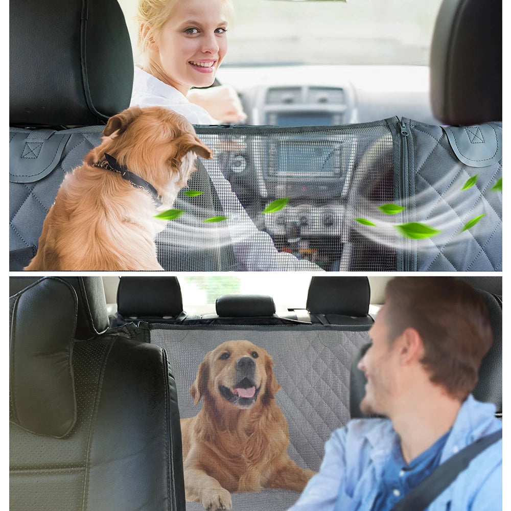 Petravel Dog Car Seat Cover Waterproof Pet Travel Carrier Hammock Rear Back Seat Protector Mat Safety For All Breeds