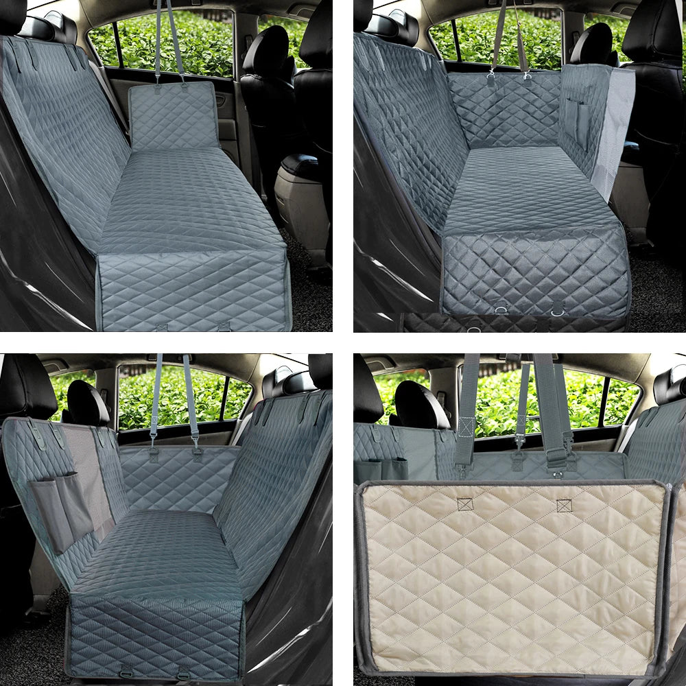 Petravel Dog Car Seat Cover Waterproof Pet Travel Carrier Hammock Rear Back Seat Protector Mat Safety For All Breeds