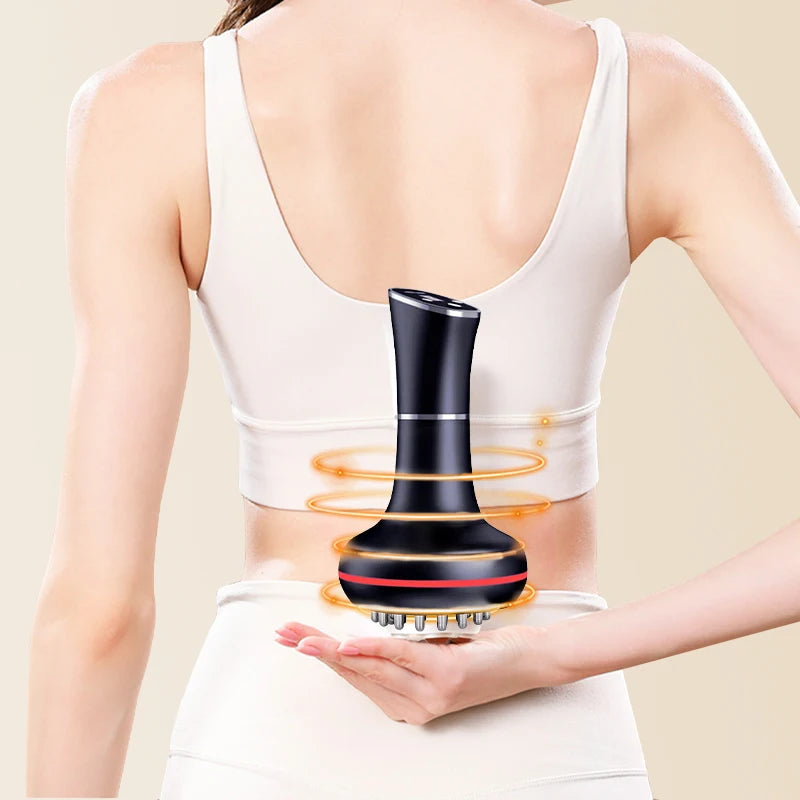 Household Electric Meridian Brush Neck Shoulder Leg Abdomen Massager Relaxation Tool