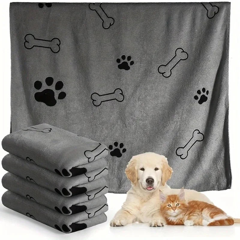 Dog Towel Drying Microfiber Quick Drying Bath Towel for Dogs and Cats Absorbent Pet Bath Products