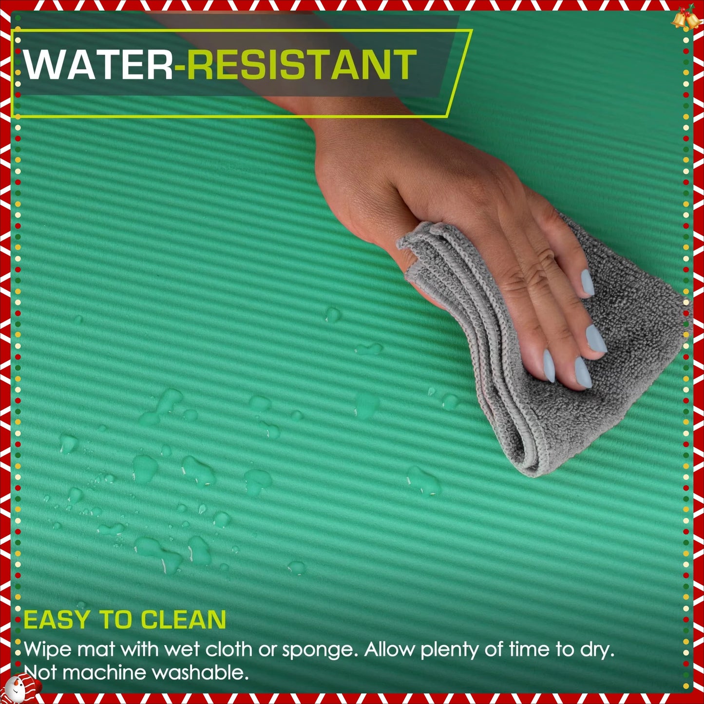 Non Slip Yoga Mat With High Density Cushioning For Home Workouts