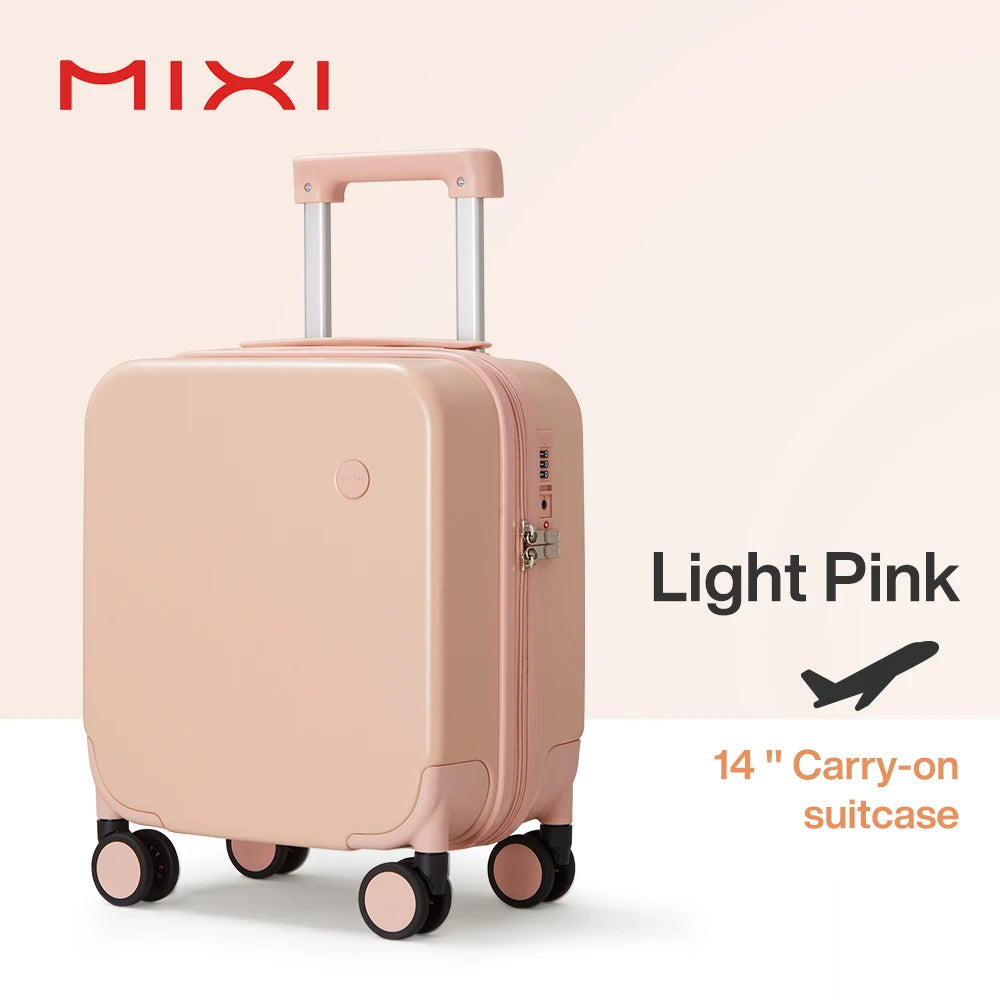 MIXI 14 Inch Underseat Luggage Carry On Spinner Wheels