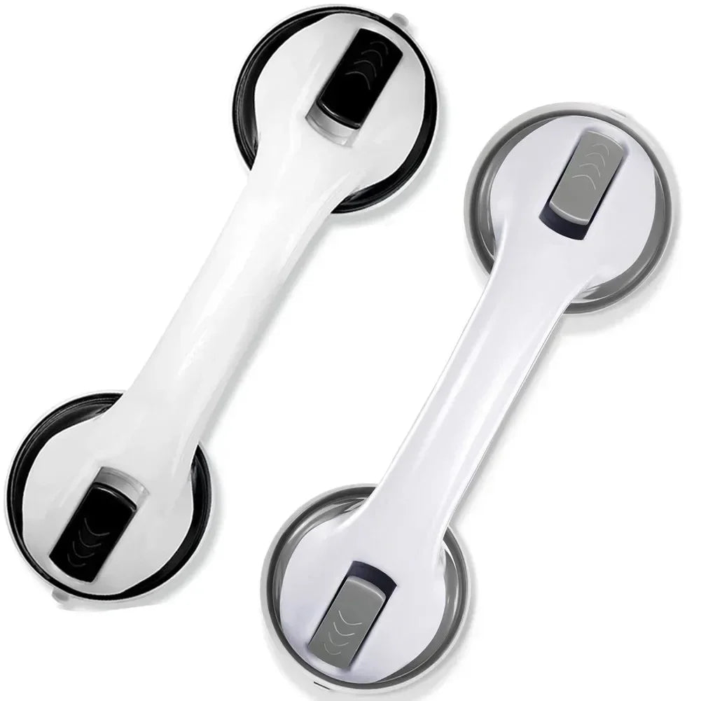2 Pack 12 Inch Grab Bars for Bathtubs Shower Strong Suction Cup Bathroom Safety Handle for Elderly Seniors Handicap