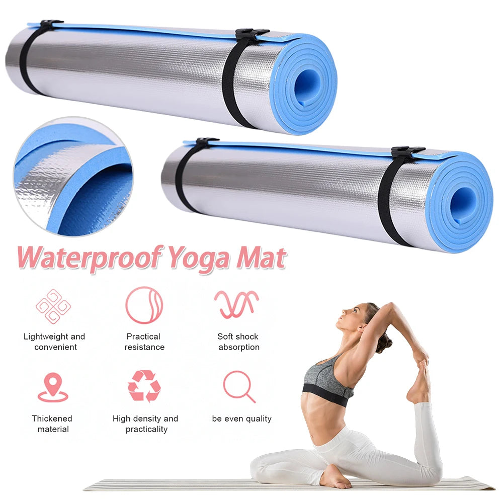Waterproof Yoga Mat Aluminum Membrane Thickened Portable