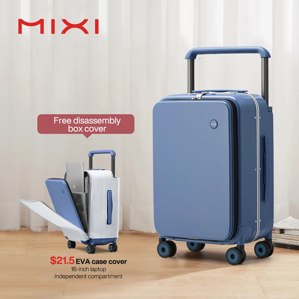 Mixi 2024 New Design Wide Handle Carry On Luggage 20 Inch