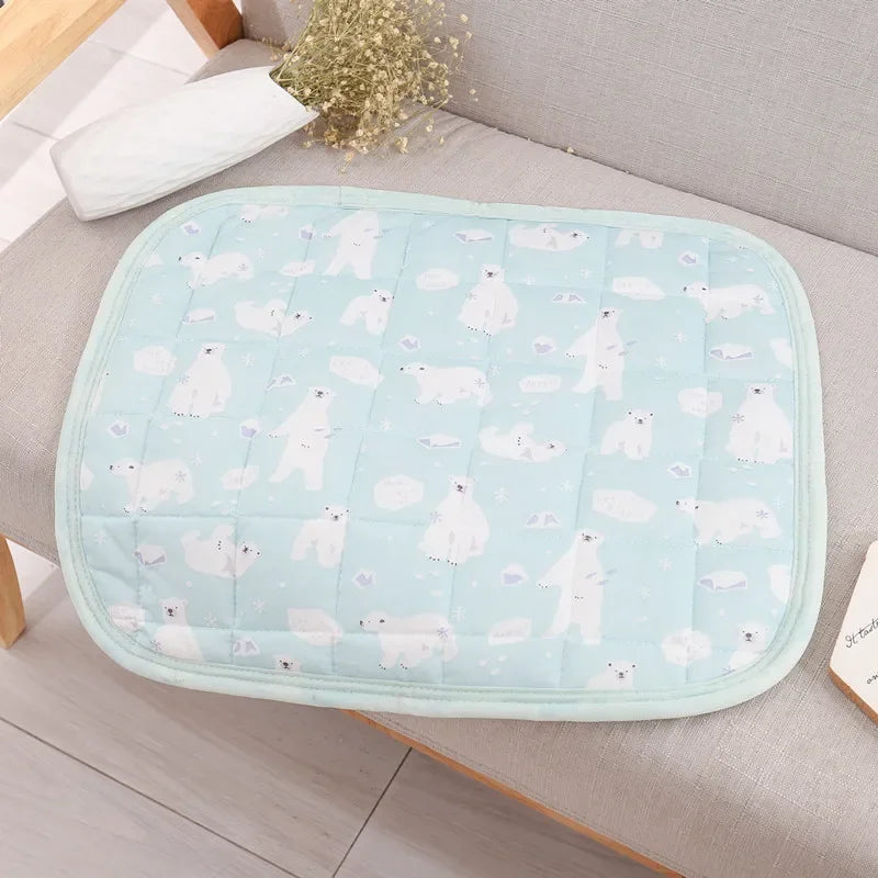 CN Summer Pet Cooling Mat Breathable Washable Dog Bed Cushion