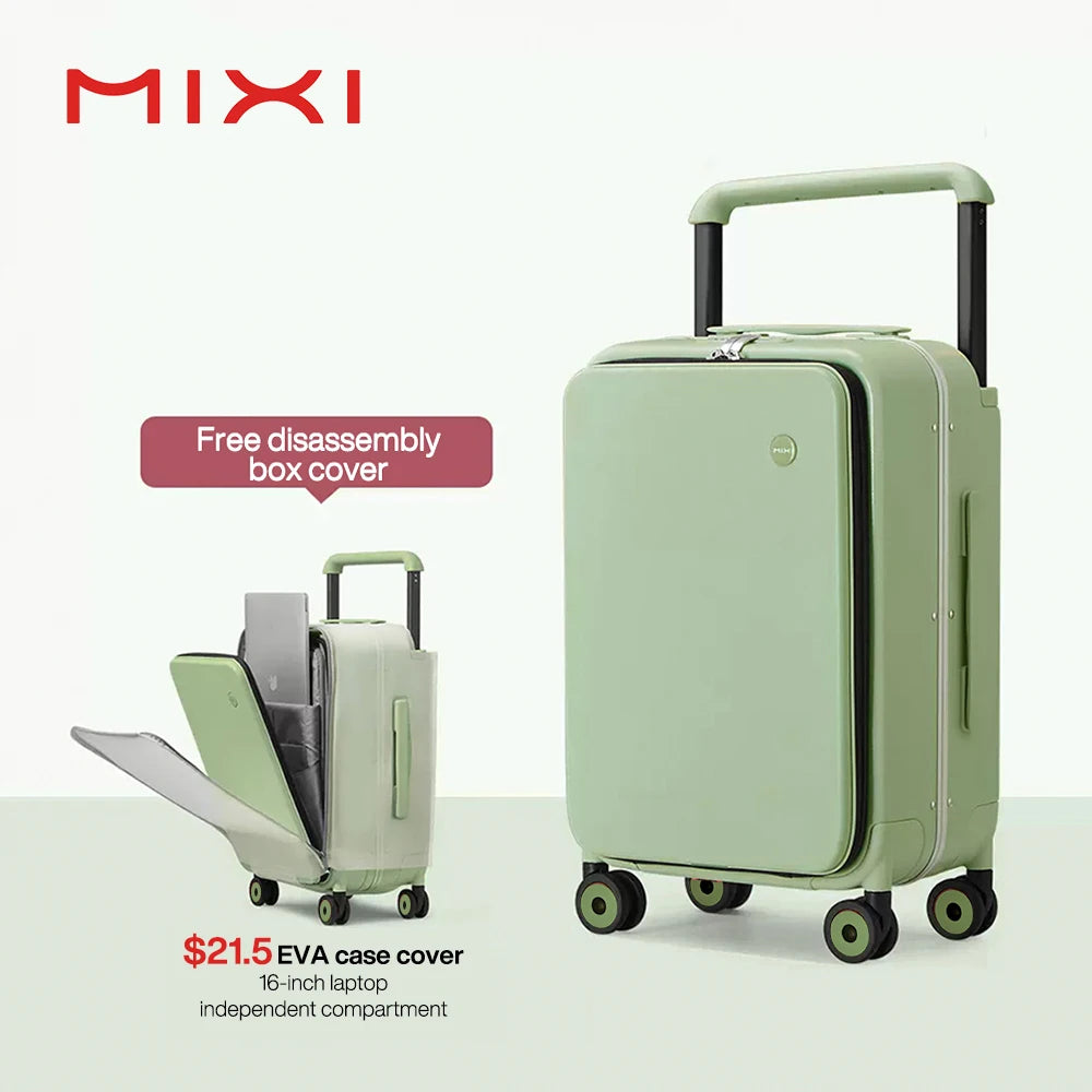 Mixi 2024 New Design Wide Handle Carry On Luggage 20 Inch