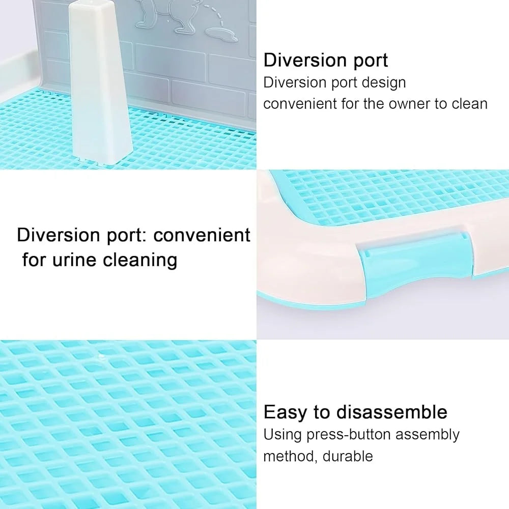 Indoor Dog Toilet Puppy Training Potty Tray Urination Pad Easy Clean Disposable Dog Potty System Keeps Paws Dry