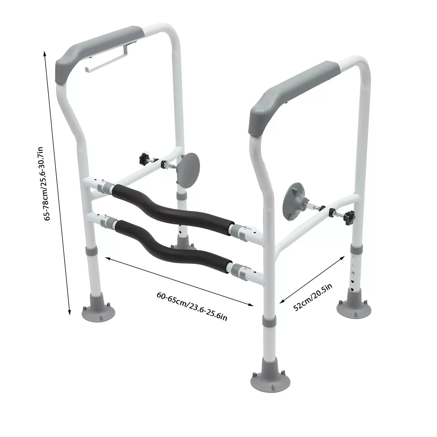 Toilet Frame Grab Bars Safety Rail Seat Handicap Assist Senior Arm Rest for Elderly