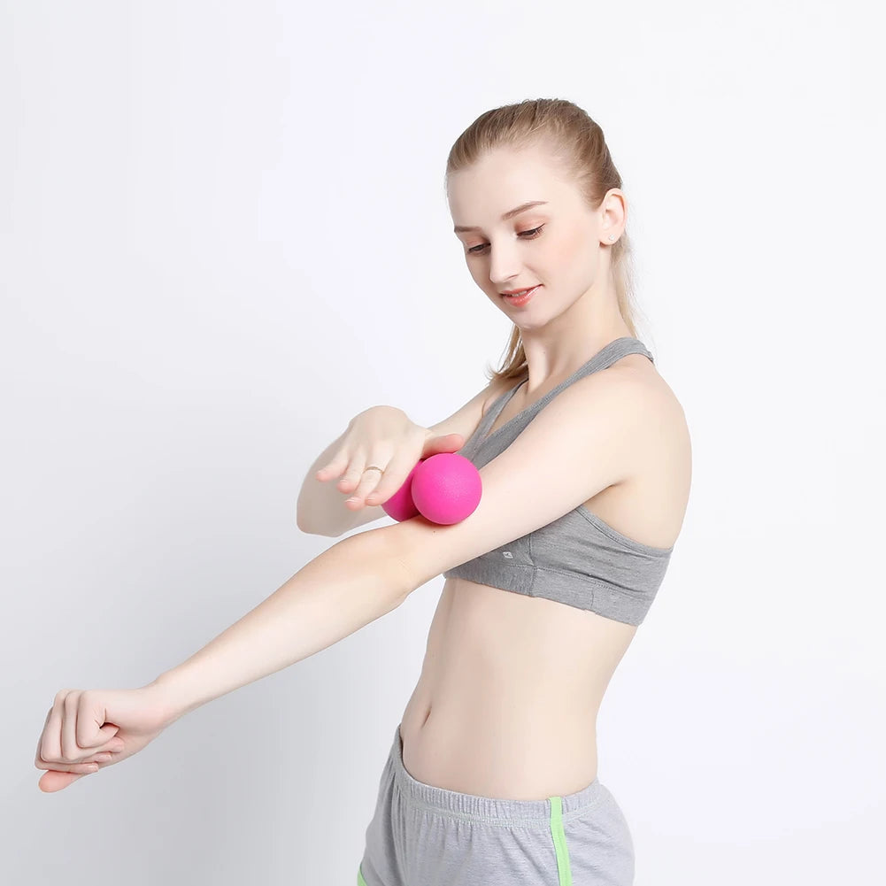 Massage Ball Muscle Relaxation TPE Lacrosse Ball for Sports Yoga Fitness and Therapy