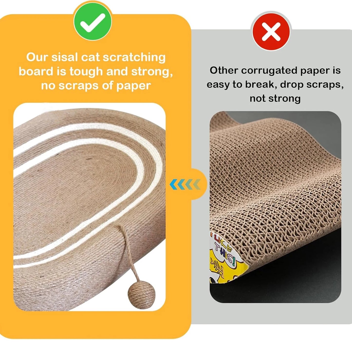 Guangdong Cat Scratching Bed 3 in 1 Oval Sisal Sofa