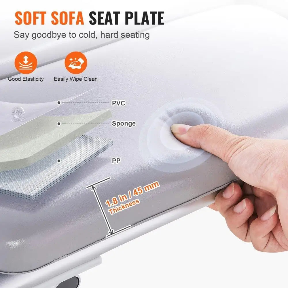 Tub Transfer Bench for Bathtub 500lbs Shower Seat for Elderly and Disabled Padded Non-Slip Armrest Reversible Backrest