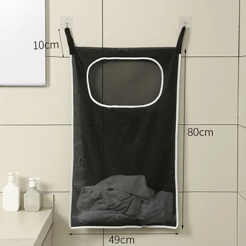 Over The Door Hanging Laundry Basket Wall Mounted Storage