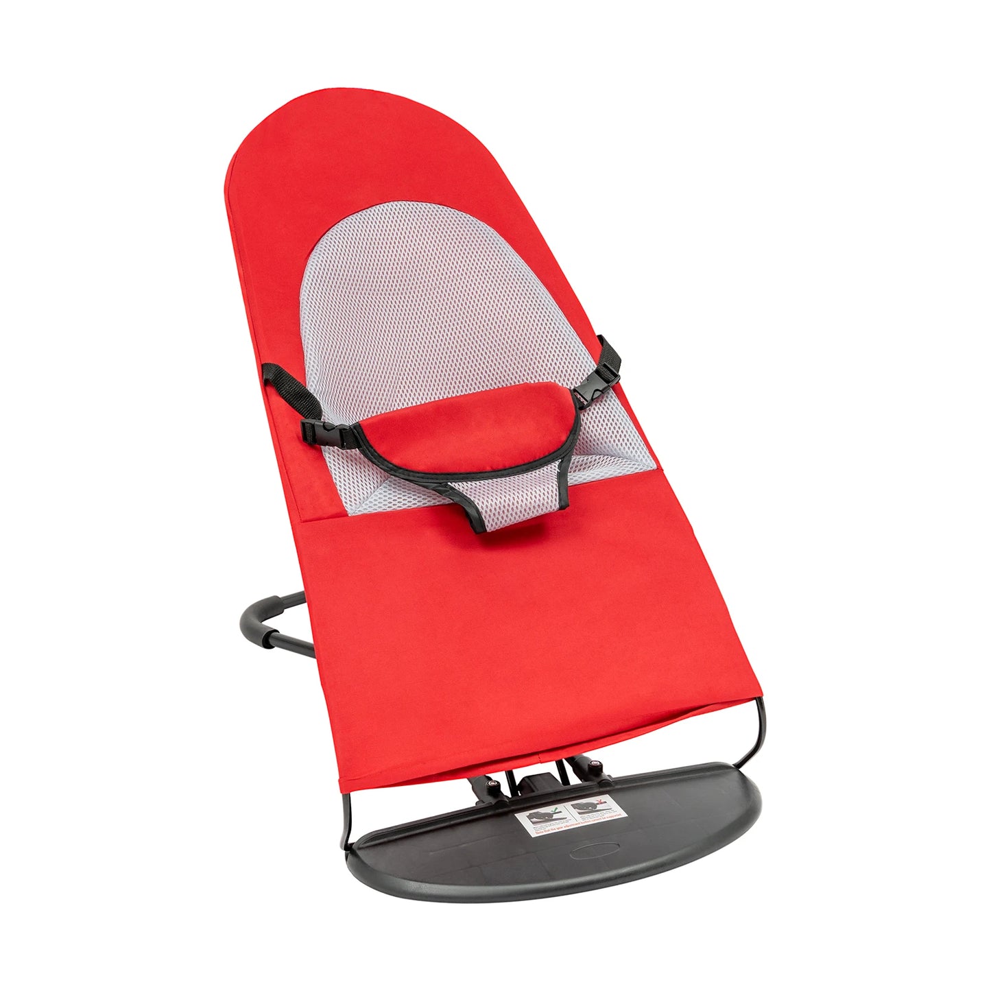 Pet Rocking Chair Stainless Steel Bracket Height Adjustable Foldable Portable Puppy Rocker Bed with Anti Slip Pads for Home