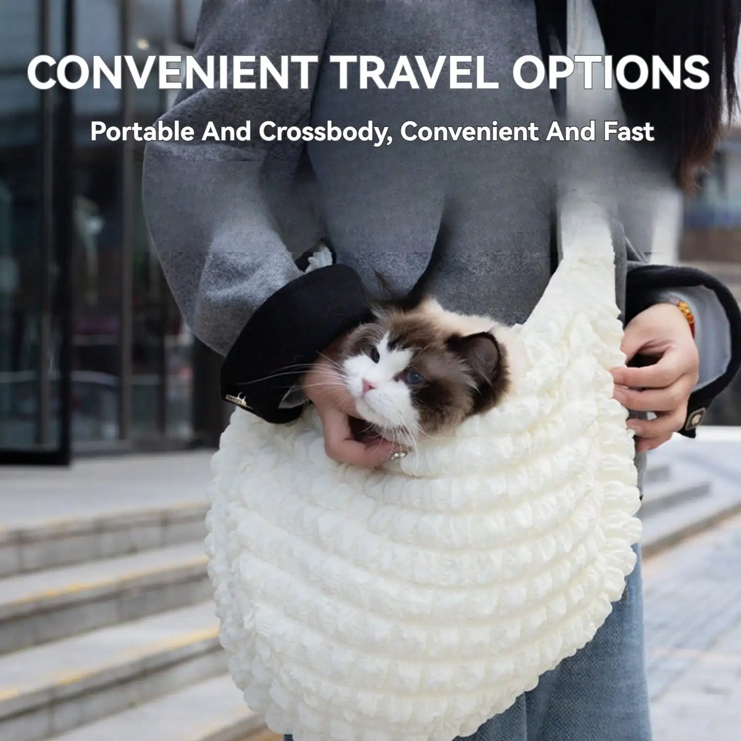Pet Outing Portable Dog Backpack Breathable Body Fixing Bag for Small Dogs Daily Walking Travel Outdoor