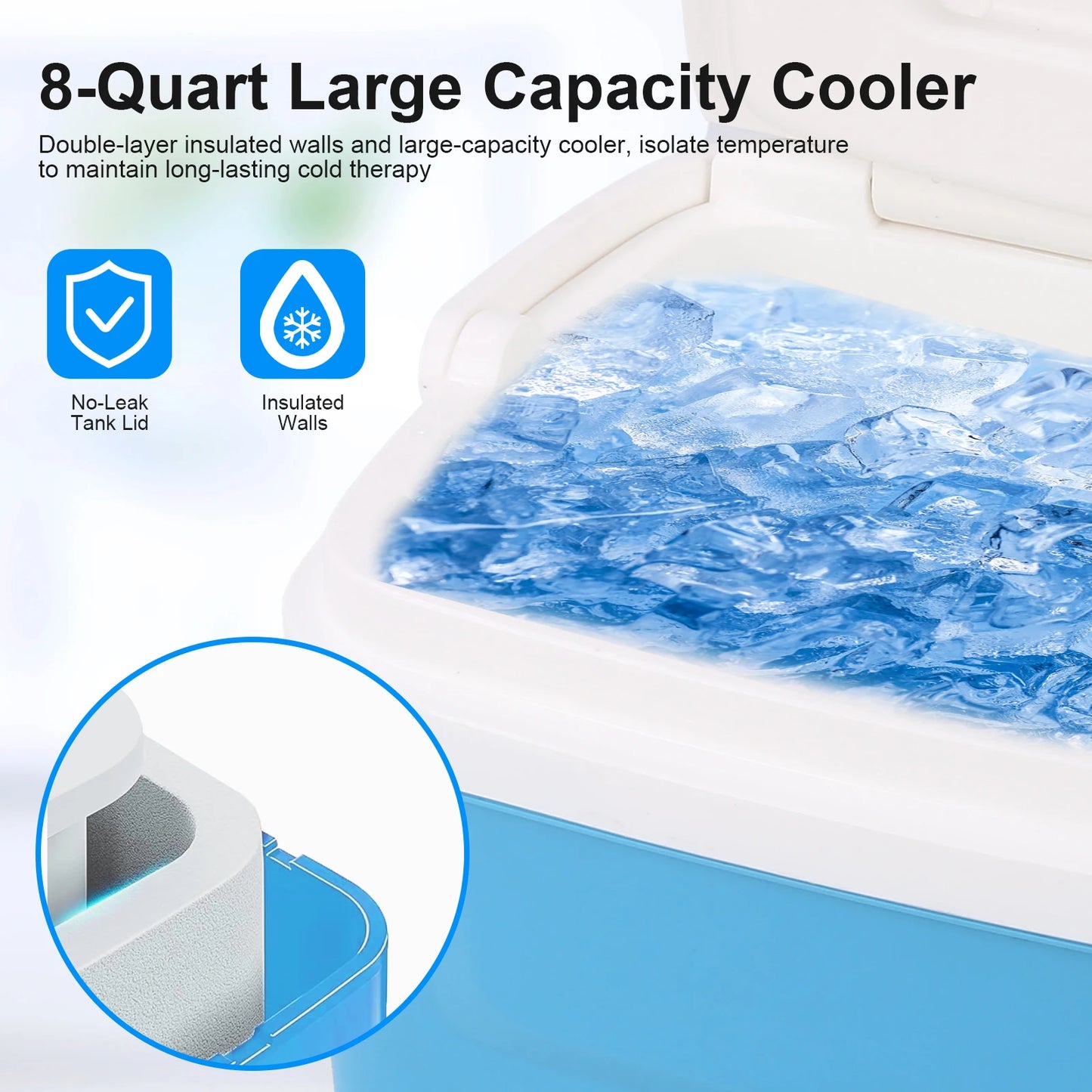 Ice Therapy Machine System for Knee Surgery Recovery Cold Therapy Unit for Pain Relief