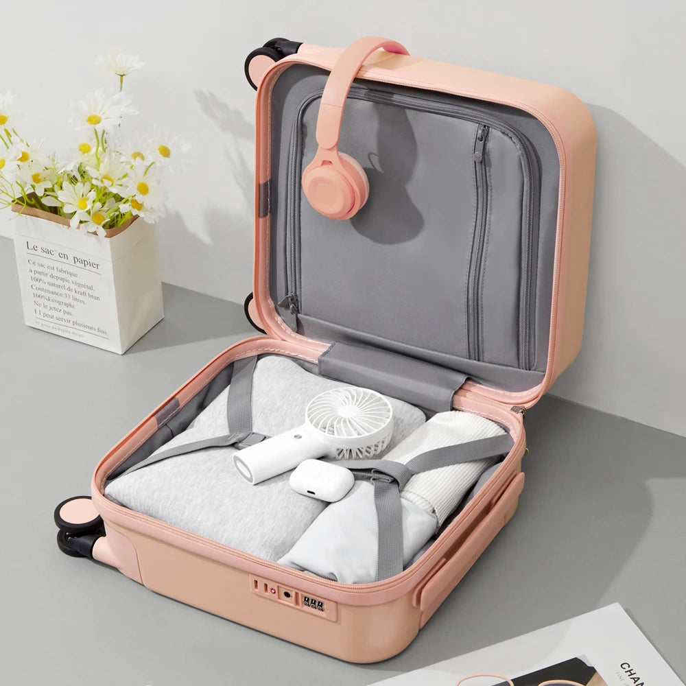 MIXI 14 Inch Underseat Luggage Carry On Spinner Wheels