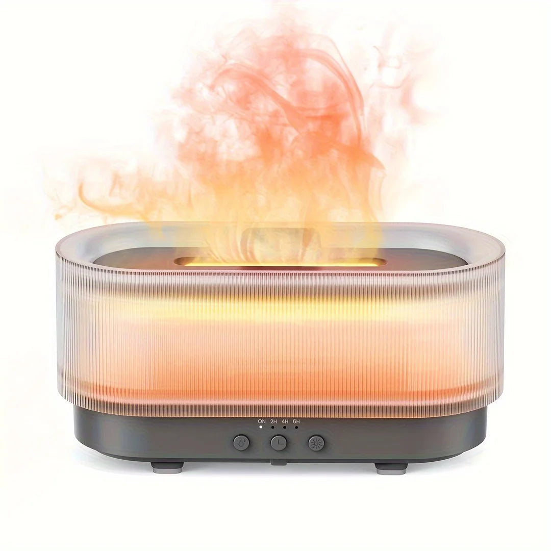 Sejoy 300ml Humidifier for Office and Home Flame Aromatherapy Ultrasonic Essential Oil Diffuser
