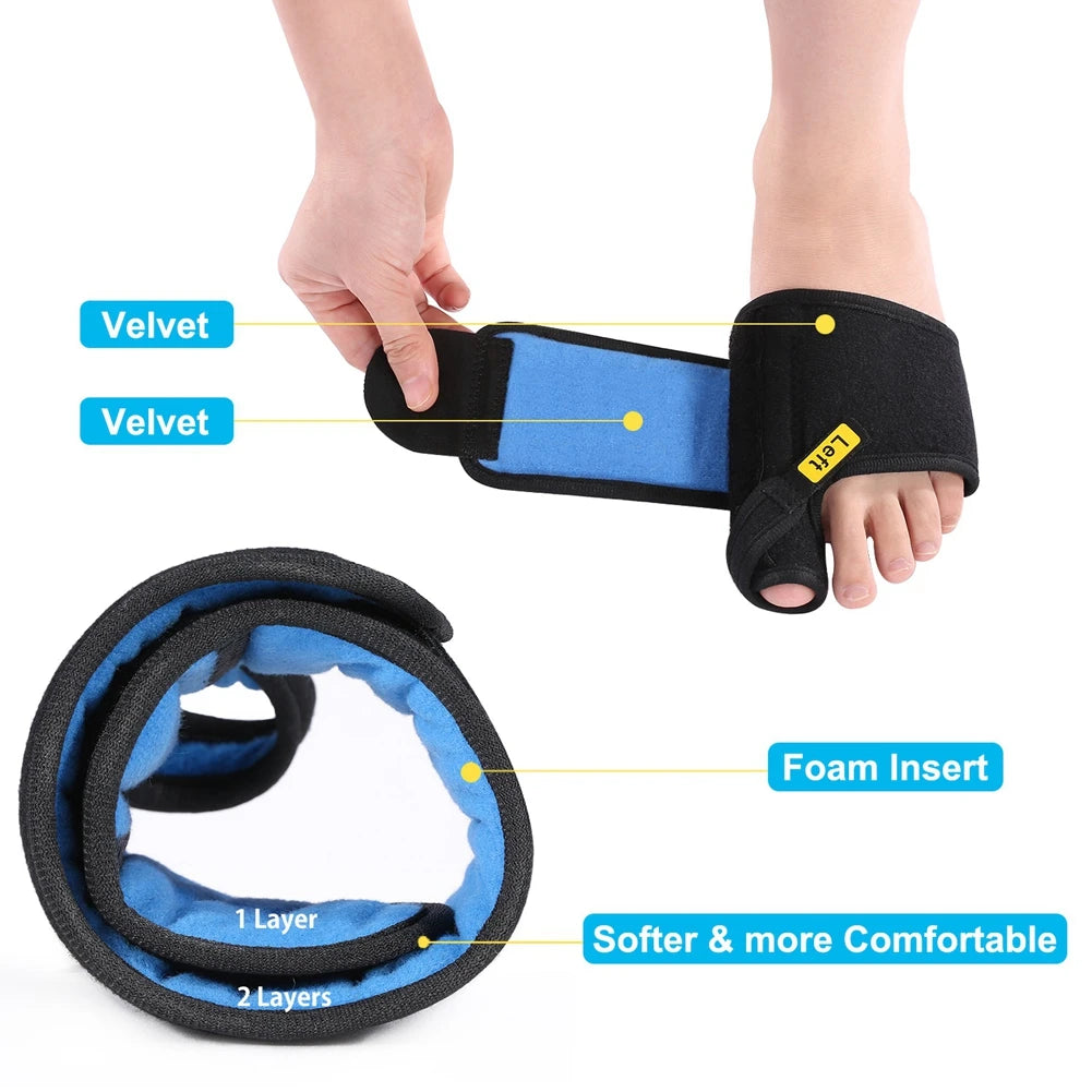 Bunion Correctors 1 Pair Adjustable Soft Bunion Splints Brace Big Toe Correction Straighteners Separators