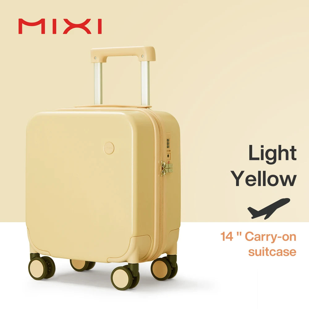 MIXI 14 Inch Underseat Luggage Carry On Spinner Wheels