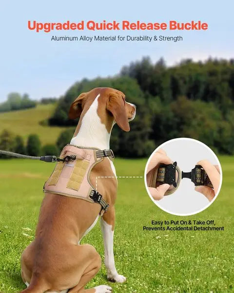 Dog Harness for Large Dogs No Pull Tactical Adjustable Pet Vest