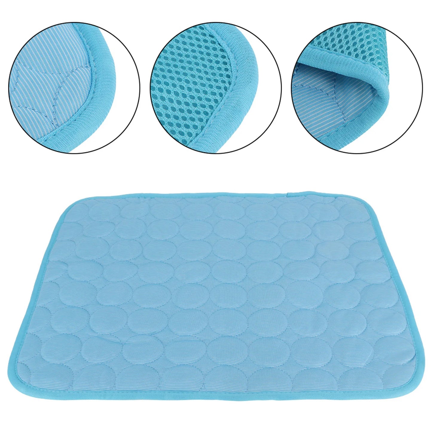 1Pc 60x50cm Pet Cooling Mat for Dog Cat Self Cooling Pillow Summer Bed Mat