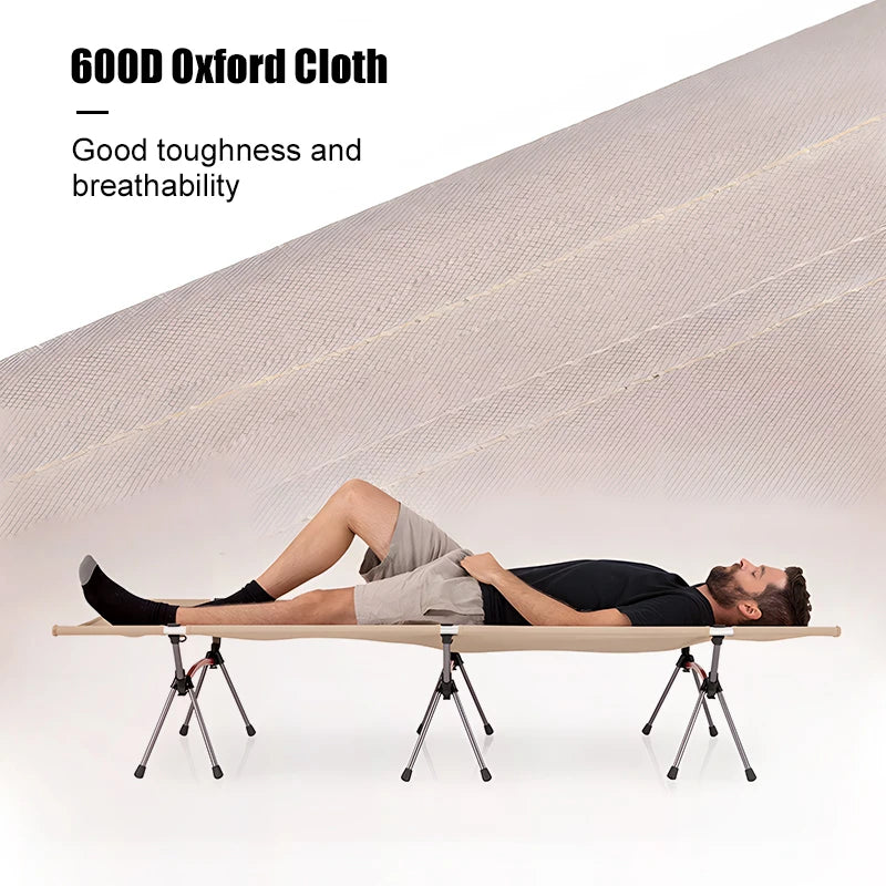 WestTune Camping Cot With Leg Extenders Ultralight Aluminum