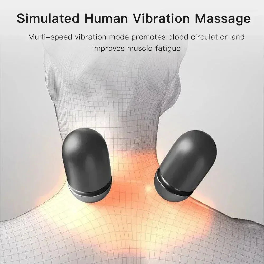 Okayso Electric Neck Massager Cervical Pillow Traction Heat