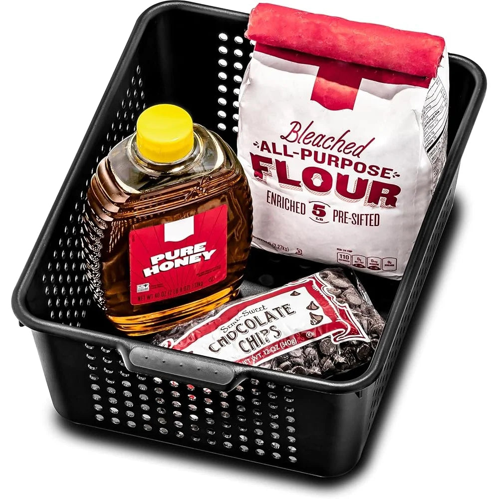 Multipurpose Storage Basket Featuring Ergonomic Handles