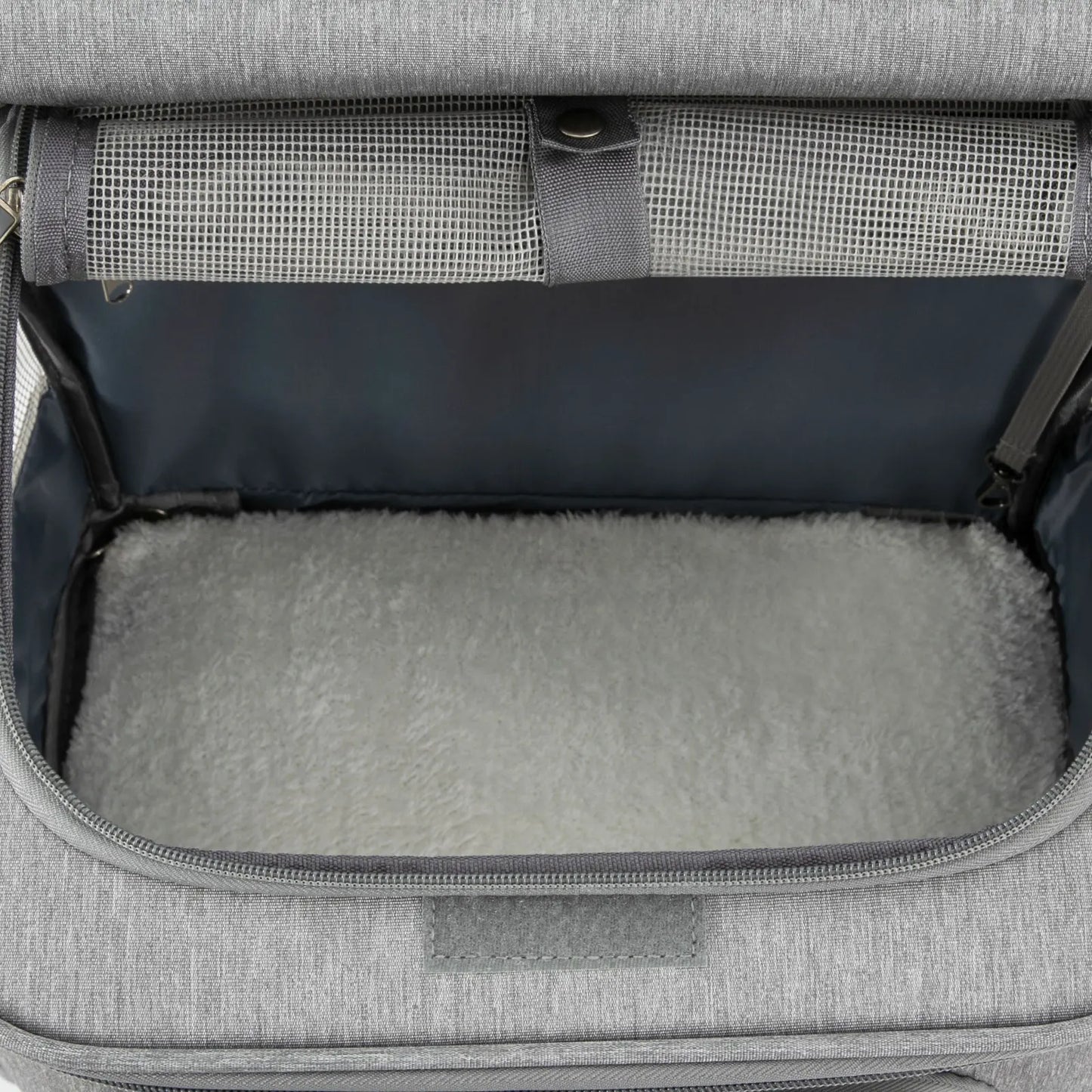 Cat Carrier Double Compartment Pet Rolling Carrier with Wheels Super Ventilated Design Ideal for Traveling Hiking Camping