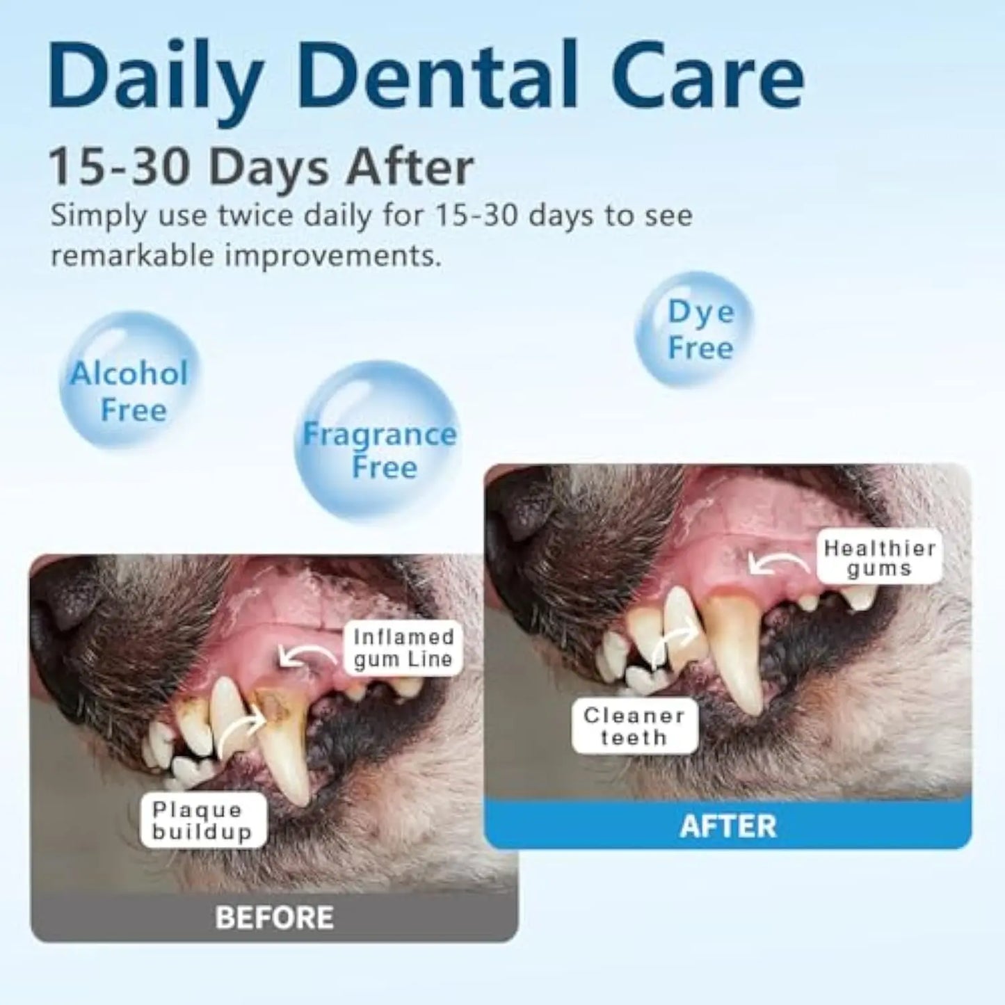 Yegbong Dog Tooth and Ear Cleaning Wipes Pet Dental Care Finger Wipes for Dogs and Cats Reduces Plaque and Freshens Breath 50 Pieces
