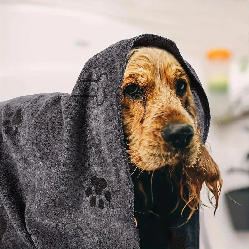 Dog Towel Drying Microfiber Quick Drying Bath Towel for Dogs and Cats Absorbent Pet Bath Products