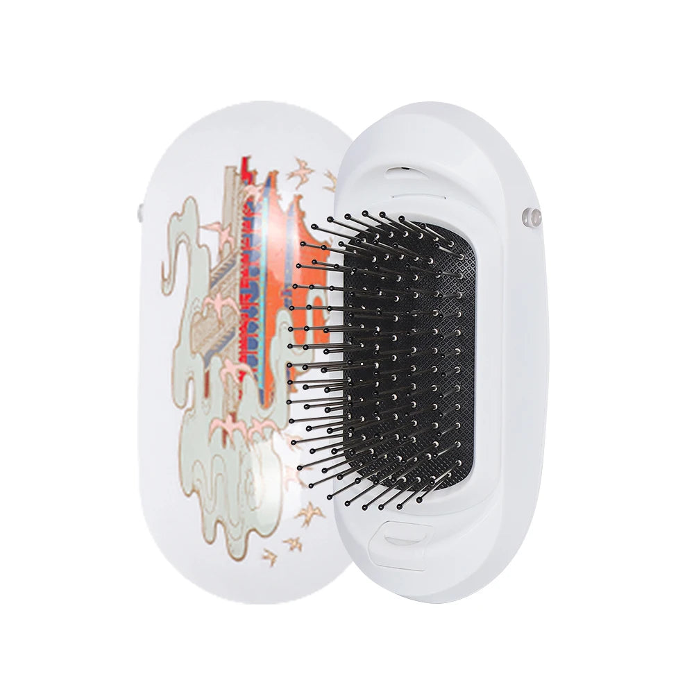 New Version Ionic Hairbrush Portable Negative Ions Anti-Static Massage Hairbrush Colorful Design