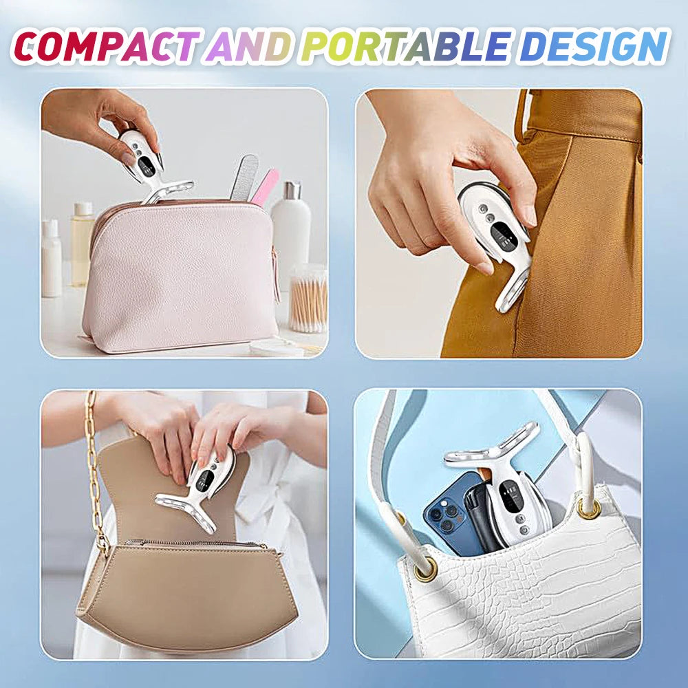 Facial And Neck Massage USB Rechargeable Neck Wrinkle Removal Beauty Apparatus With 3 Gears And 7 Modes Skin Lifting Tool