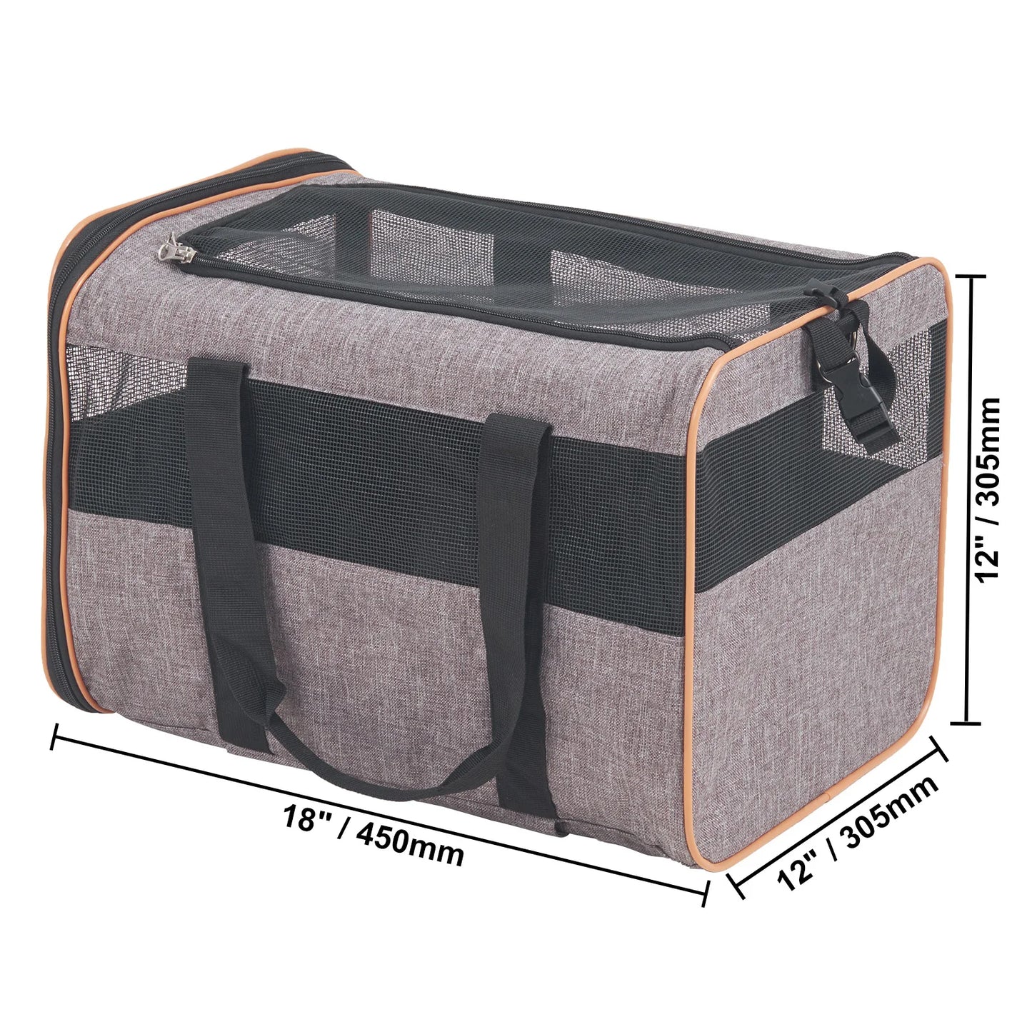 VEVOR Pet Carrier Backpack With Telescopic Handle Wheels