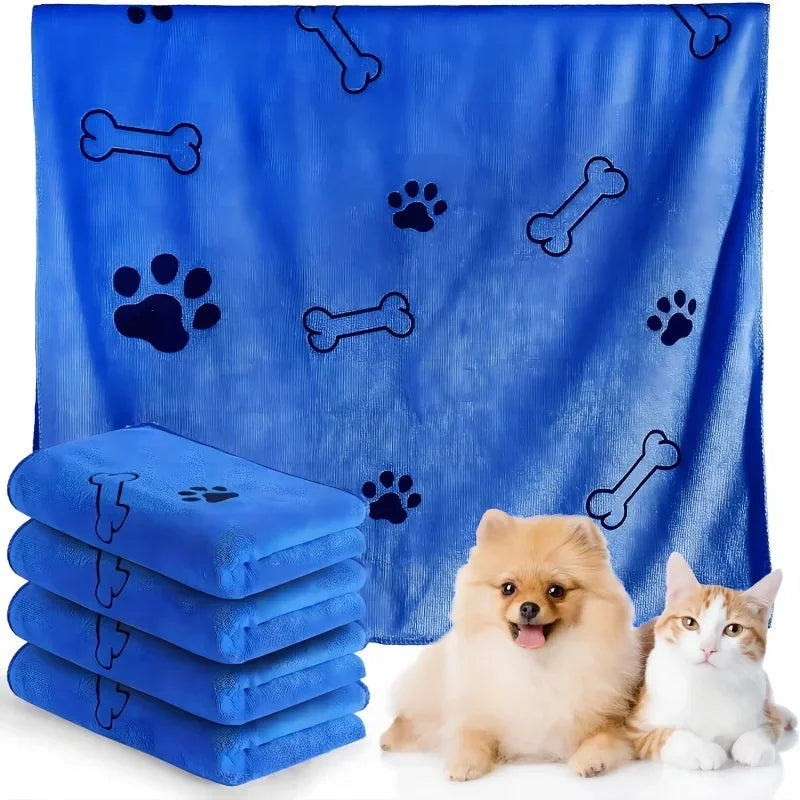 Dog Towel Drying Microfiber Quick Drying Bath Towel for Dogs and Cats Absorbent Pet Bath Products