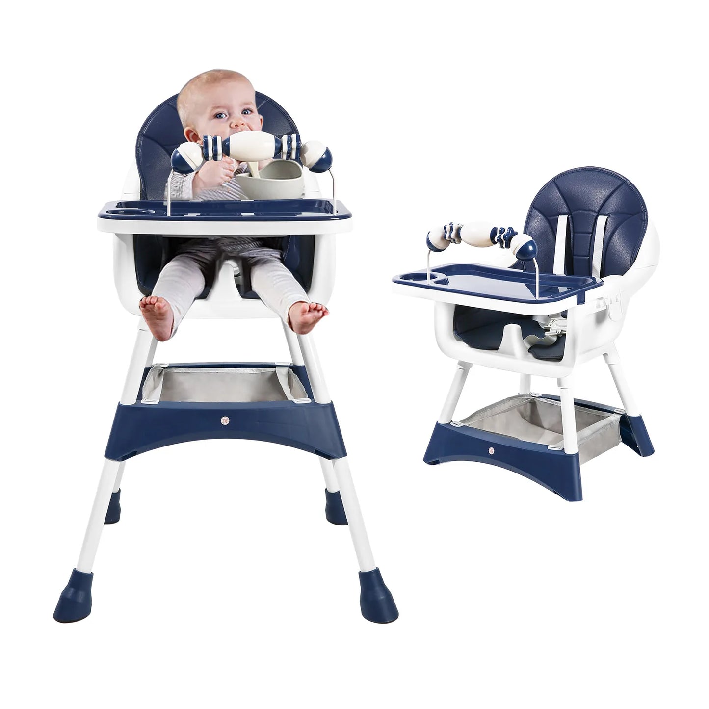 Ubravoo Baby High Chair Eat And Play Convertible Tray Chair