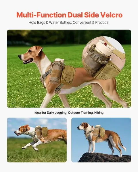 Dog Harness for Large Dogs No Pull Tactical Adjustable Pet Vest