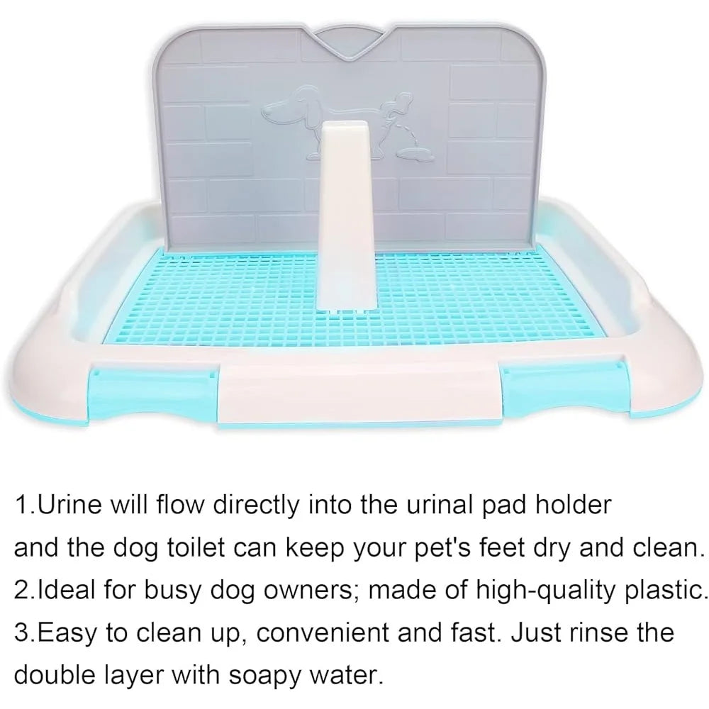 Indoor Dog Toilet Puppy Training Potty Tray Urination Pad Easy Clean Disposable Dog Potty System Keeps Paws Dry
