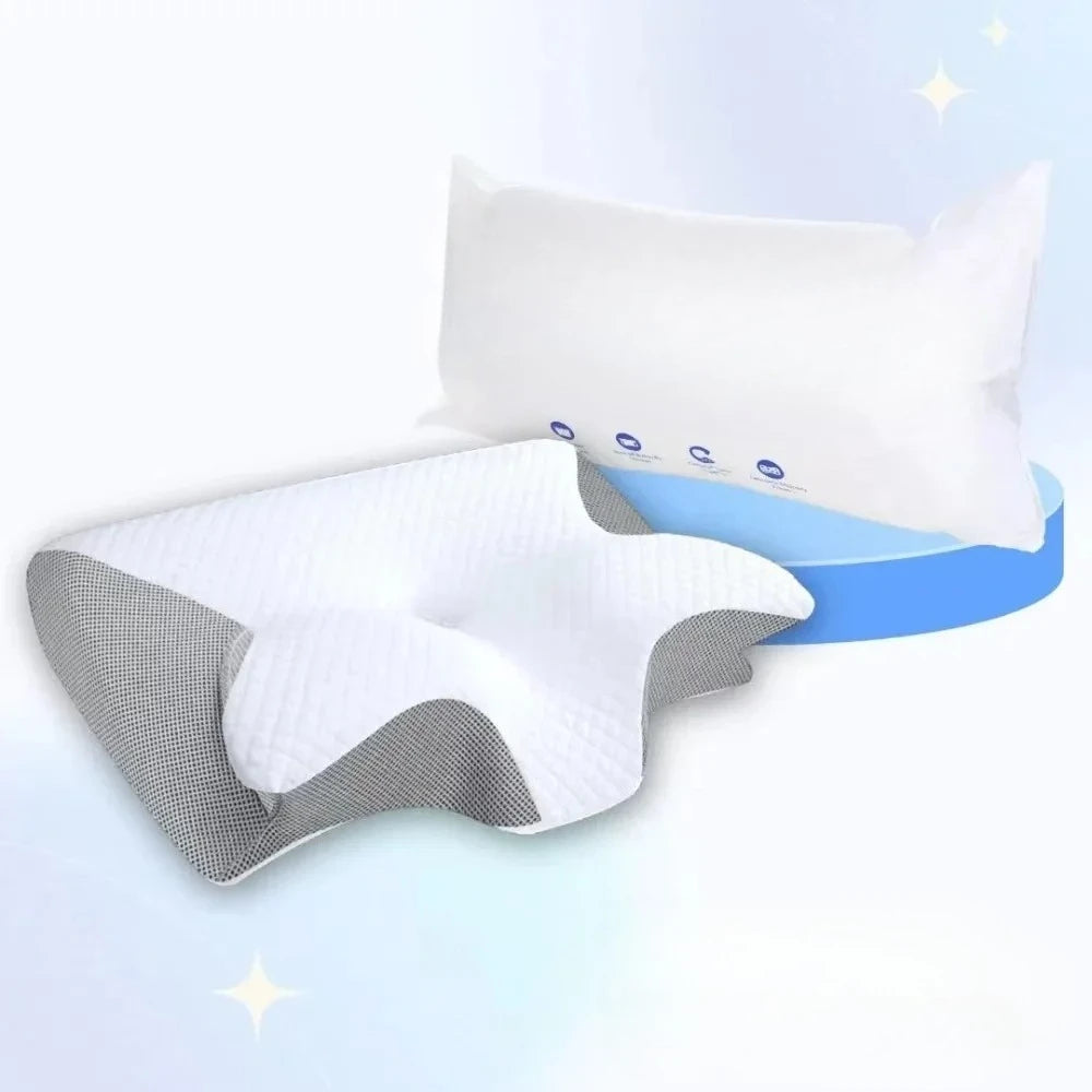 Comfortable Memory Foam Neck Pillow for Cervical Support
