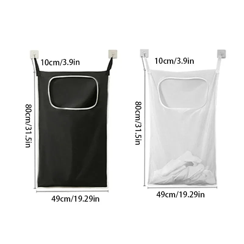 Over The Door Hanging Laundry Basket Wall Mounted Storage