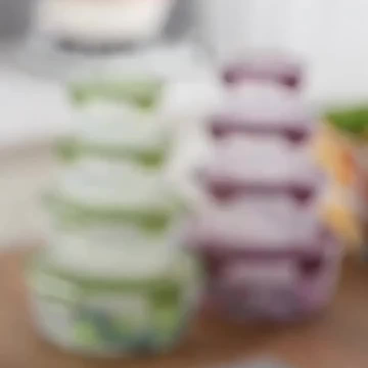 TUDOCCY Airtight Stackable Plastic Food Storage Containers With Lids