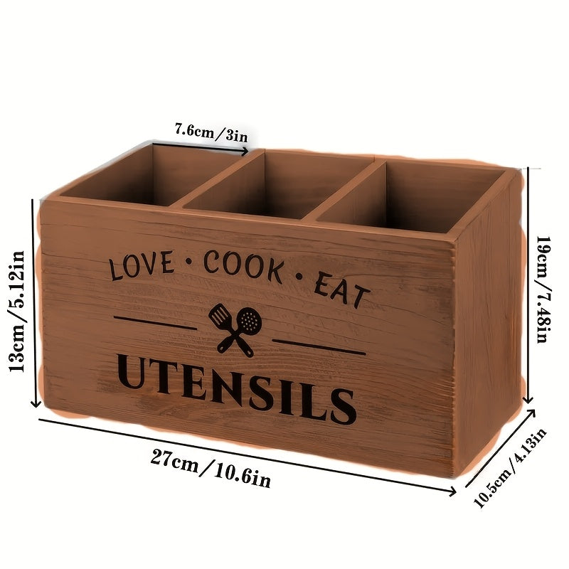 Banbers Desktop Tableware Storage Box Organizer for Kitchen and Desk