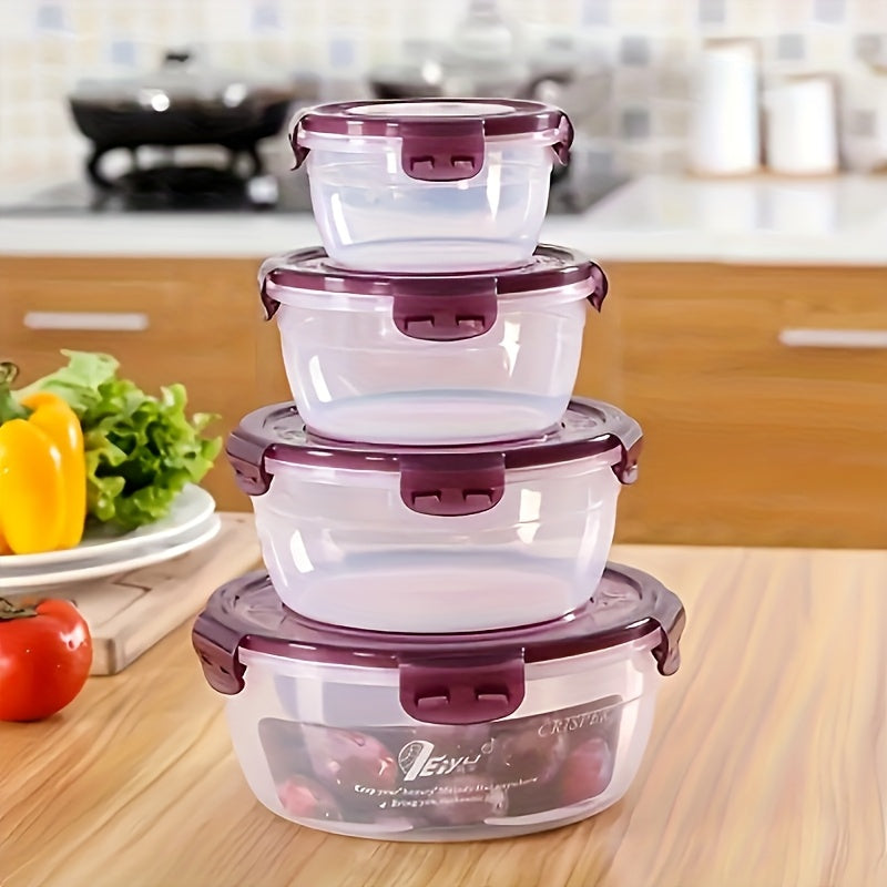 TUDOCCY Airtight Stackable Plastic Food Storage Containers With Lids