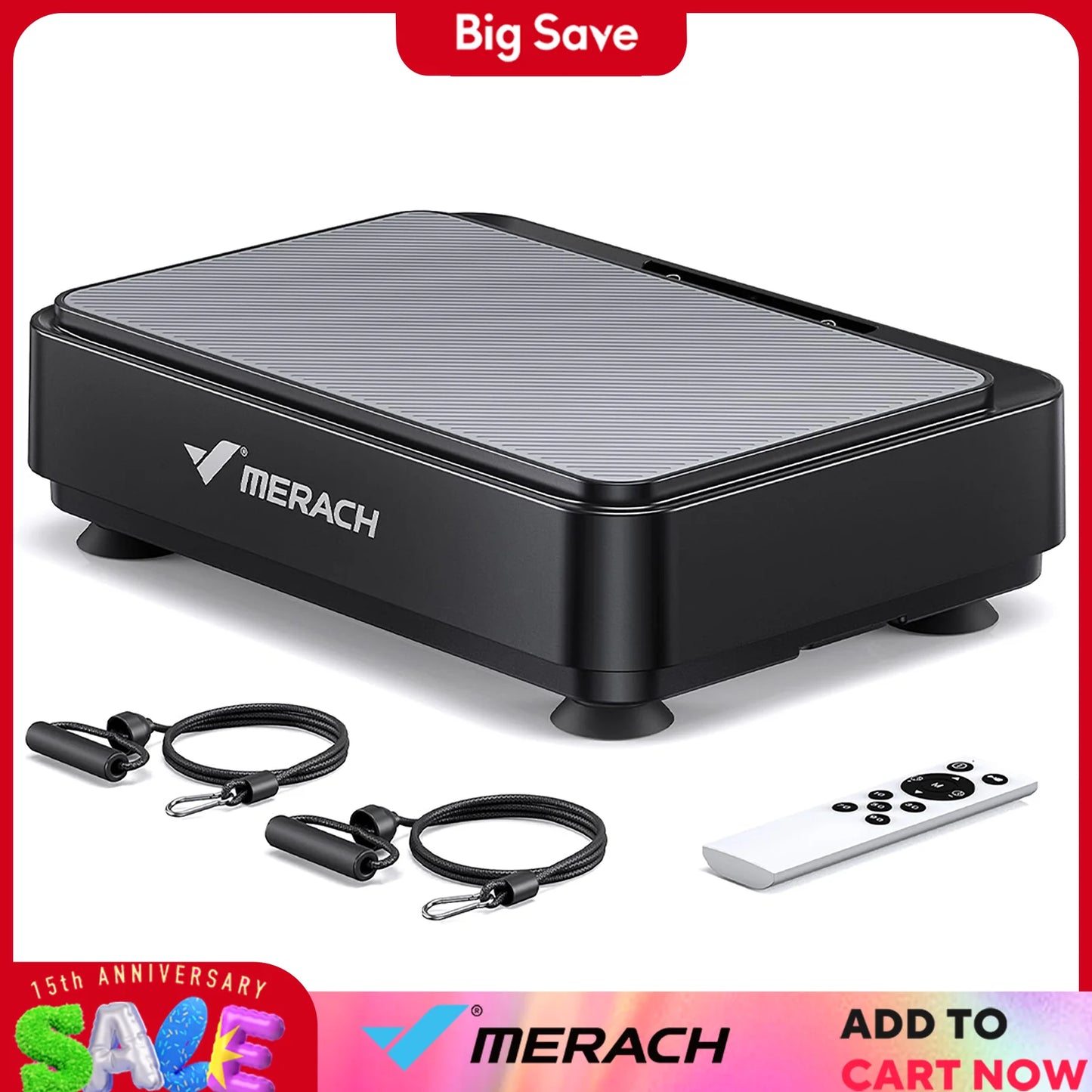 Merach Vibration Plate Exercise Machine for Lymphatic Drainage Pain Relief Sleep Aid Fat Burning Weight Loss
