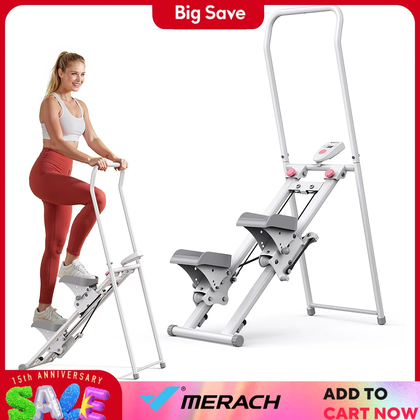 Merach Stair Stepper Home Gym Vertical Climber Cardio