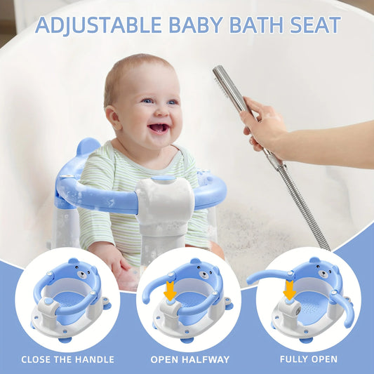 Hign-concerned Baby Bath Seat Non Slip Tub Chair Suction