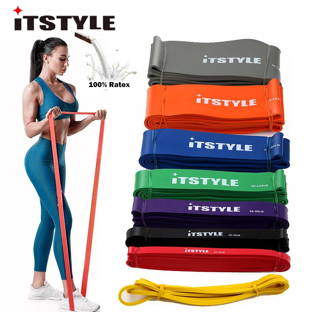 ITSTYLE Resistance Bands 208CM 8 Level Crossfit Latex Loop